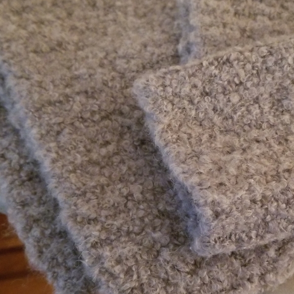 J Crew Factory boucle sweater hthr graphite XL EUC - Picture 3 of 5